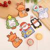50PCS/set Cartoon Santa Lollipop Holder Penguin Penguin Card Insert  New Year
