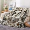 1Pc owl Print Flannel Blanket, High quality Comfortable for All Seasons, Home Decor, Warmth and Comfort, Perfect for Christmas Gifts W67