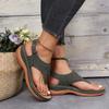 2 New Solid Color Embroidered Toe Women's Large Size Sandals Ladies Sandals