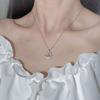 Butterfly Moon Necklace Girls Light Luxury Moon Companion Clavicle Chain Stainless Steel Strength Chain