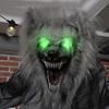 6'8" Skeleton Werewolf Halloween Animatronic, with Glowing Eyes