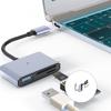 Various Port USB C Card Reader TF Slots Fast Speed Transmission Travel Friendly Build for Photographers Professionals