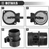 Motoforti Air Flow Sensor Meter, MAF Sensor Airflow Replacement, for VW Beetle 2006-2010, Plastic, No.95560612300, Black