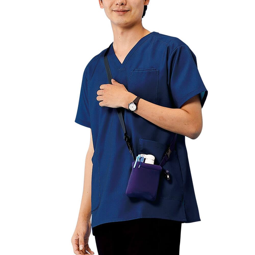 Nursery Alcohol Bottle Carrying Wide Disinfectant Nurse Goods Pouch, Size, Waist/Shoulder Strap, Case, Navy, 1056338A,