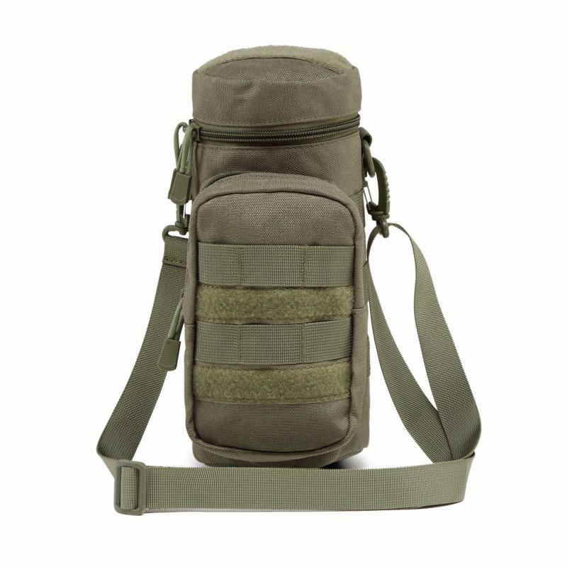 Venkovní 1000D Taška na láhev s vodou Kamuflážní Ramenní Crossbody Molle Příslušenství Závěs na opasek Vojenský Fanoušek Kryt na termohrnek