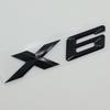 3D ABS Chrome Black Logo X6 Nameplate Sticker Rear Trunk Emblem Badge Decals For BMW E70 E71 G06 F16 F86 M50d Car Accessories GX6