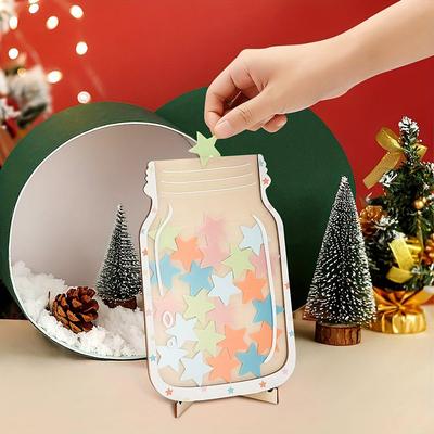 Children's Star Reward Jar - 25-Star Wooden Self-Discipline Ornament