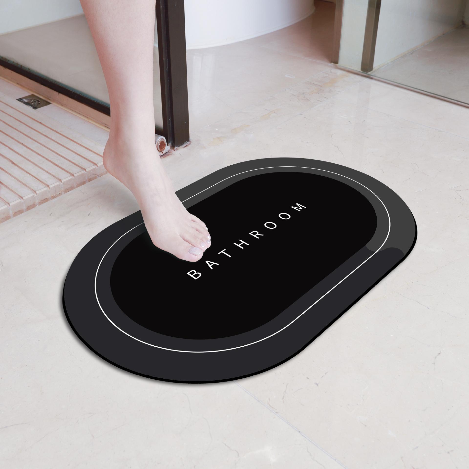 

Противоскользящие Мягкие Диатомовые Грязевые Водопоглощающие и Быстросохнущие Коврики для Ног 40*60cm