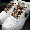 Leopard Print Snake Pattern Shoelaces, Trendy Retro Flat Laces Suitable for Canvas Shoes, Sneakers, And Sports Shoes. Unique Design with Two-Tone