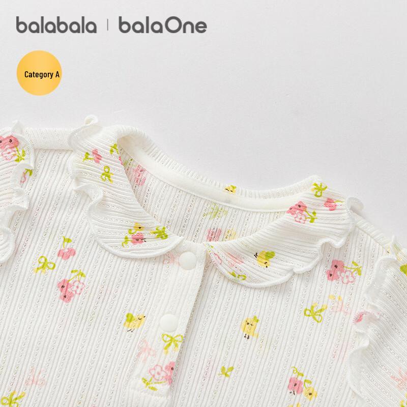 Balabala Infant Girl's Heart Print Short Sleeve T-shirt