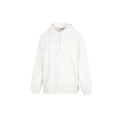 Winterized Sports Casual Pullover Hoodie Women Tops White 672132-65