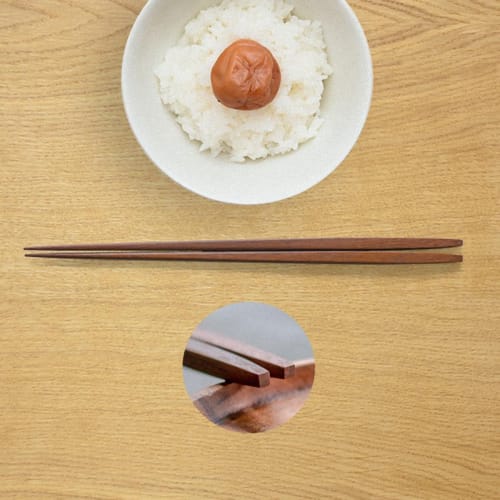 b2c Edo Wooden Chopsticks, Rikyu Style, Ironwood, 23.5cm (Wood Brown) | Chopsticks, Rikyu Chopsticks, Rikyu Style, Modern, Shaved, Wooden Chopsticks,