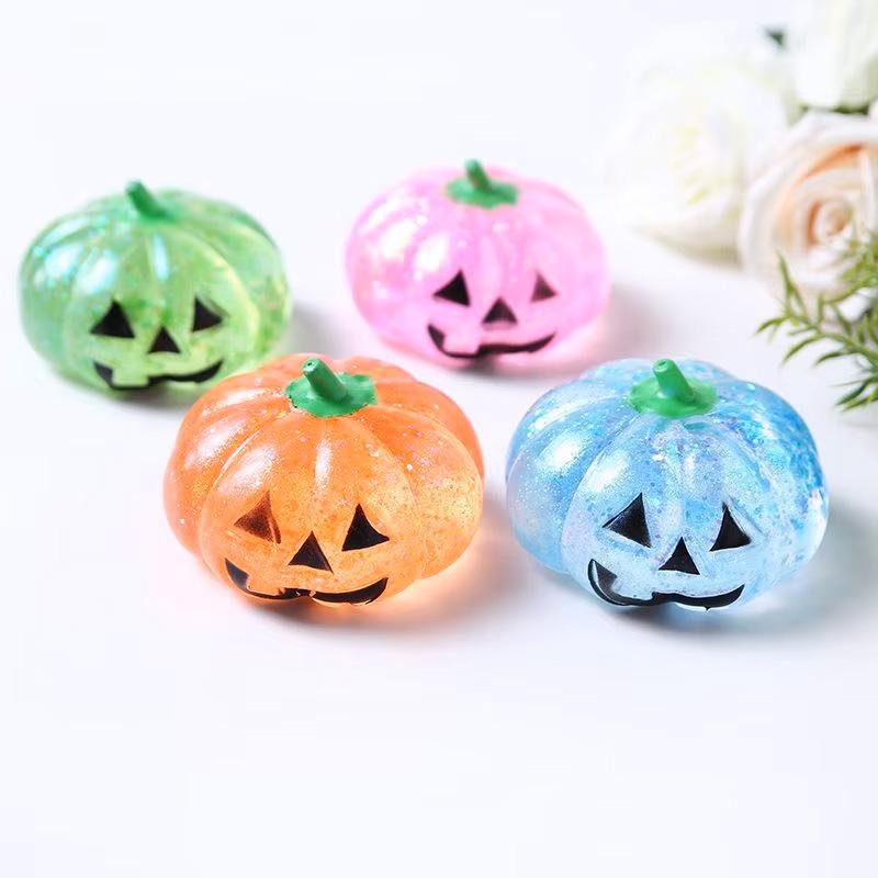 Squishy Maltose Halloween Pumpkin Stress Ball Fidget Sensory Toy for ADHD Autism Slow Rebound Squeeze Toy Adults Halloween Gift