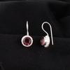 Rhodolite Gemstone 925 Sterling Silver Jewelry Handcrafted Dangle Earrings 0.93" EE-177-7