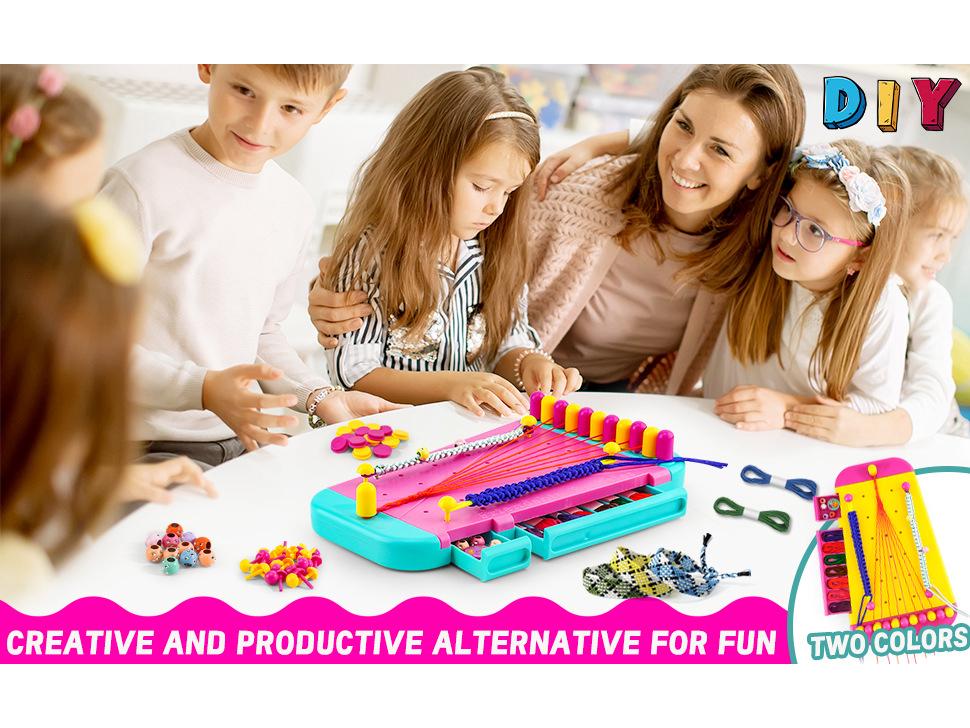 Kids DIY Friendship Bracelet Weaving Toy Set