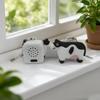Cow Dog Stress Relief Luminous Sound Making Keychain Fun Prank Venting Abstract Idol Creative Cultural Gift Plastic Material