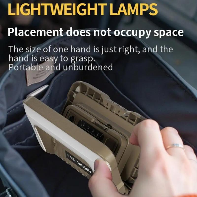 Waterproof 4800mAh High Power Rechargeable LED Camping Tent Light Portable Outdoor Emergency Searchlight Hanging Night Lamp