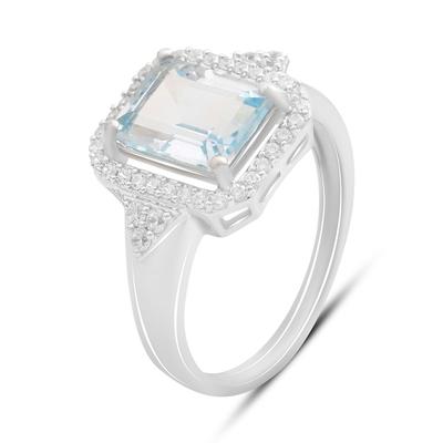 Silver Ring with Natural Topaz 3.232ct, Item Weight 3.82 G (2188315)