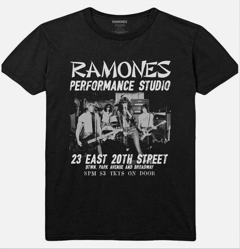 The Ramones - CBGB 1978 - Black- Graphic- T-shirt, Size S to 5XL 2XL
