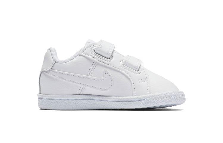 Nike Court Royale Casual Low Top Skateboard Shoes White Infant And Toddler 833537-102