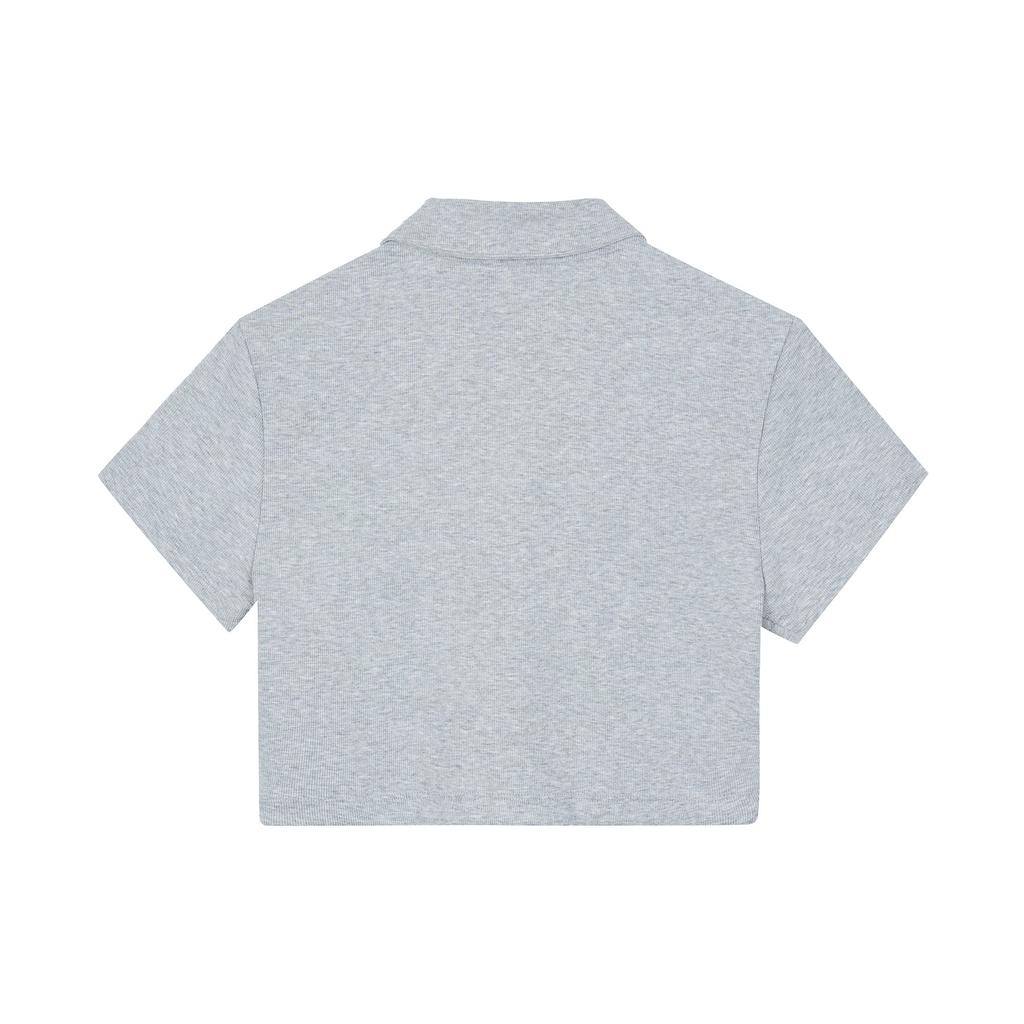 Jordan Crop Tops Women's Light Gray Lapel Moderate DZ3333-063