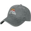 Lake Tahoe Mountain Sunset Washed Baseball Cap Vintage Distressed Cotton Dad Hat for Unisex