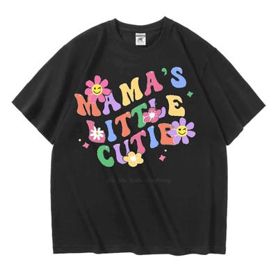Mana's kleine süße Damen Kurzarm T-Shirt Harajuku Mode Schlicht Gute Laune Baumwoll T-Shirts Streetwear Übergroße T-Shirts