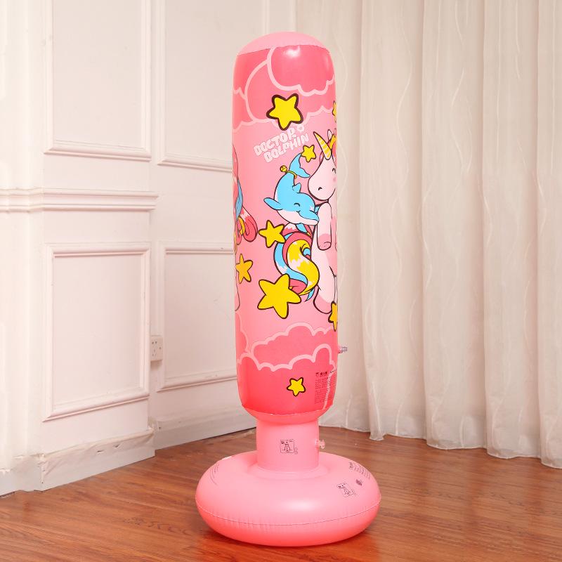 Children's Inflatable Unicorn Tumbler Boxing Sandbag - 1.2m