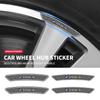 4PCS Carbon Fiber Car Motorcycle Wheel Rim Decorative Stickers For Century Excelle XT Envision Excelle GT Verano Regal GL6