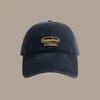 Unisex Korean Style Embroidered Baseball Cap - Combed Cotton Sun Protection Duckbill Hat for a Slimmer Look