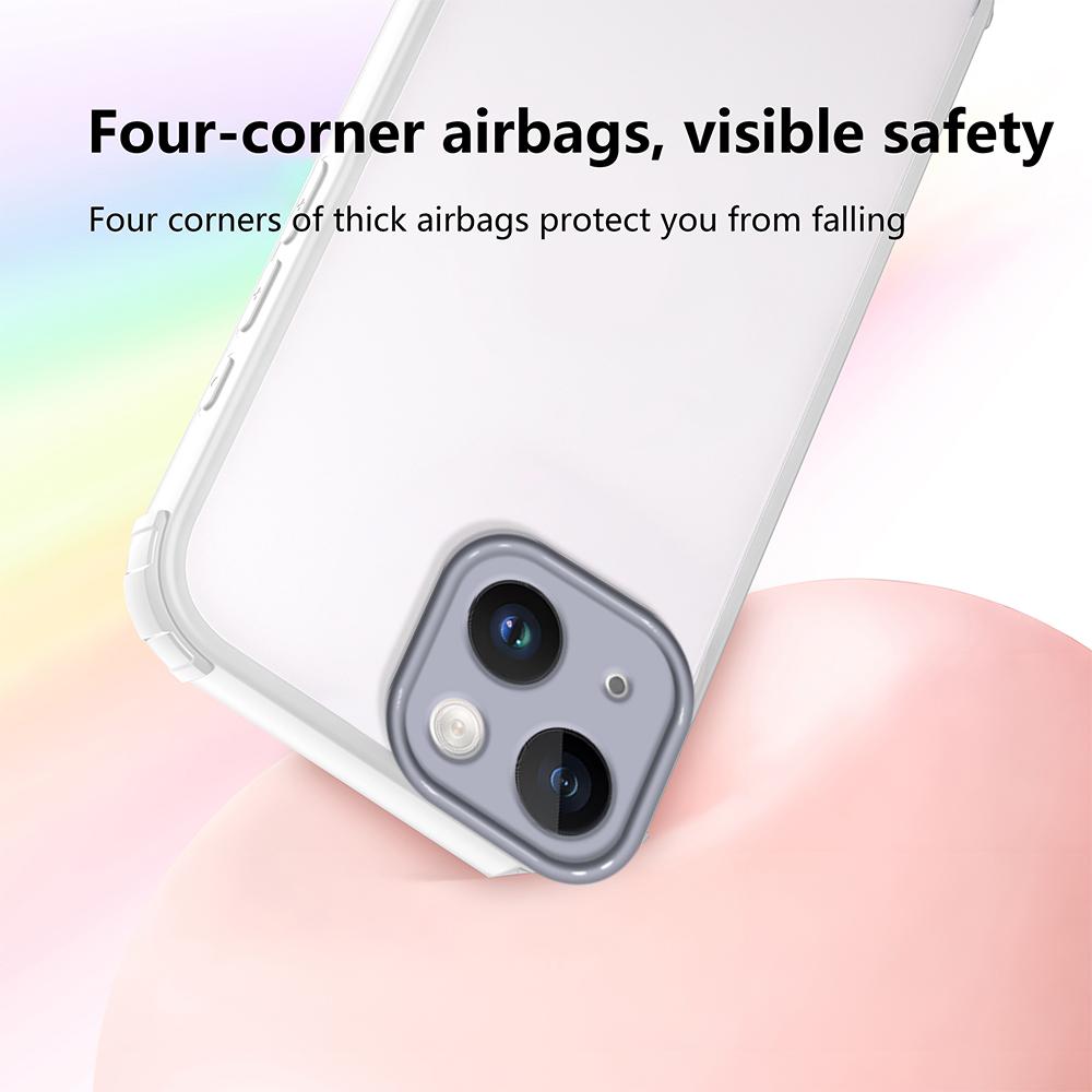 For iPhone 13 Case Reinforced Corner Shockproof TPU + Acrylic Phone Cover