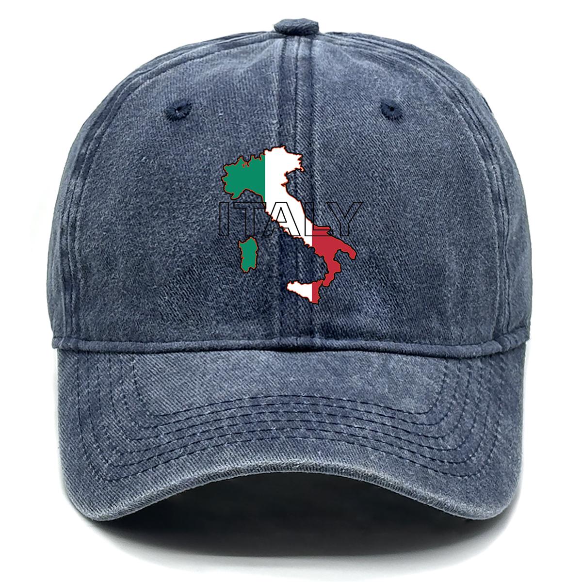 

Карта Флаг Италии Принт Снэпбэк Бейсболка, Патриотичная Тракерская Шляпа Винтажная Удобная Стильная Посадка Регулируемая Бейсболка as the picture темно-синий