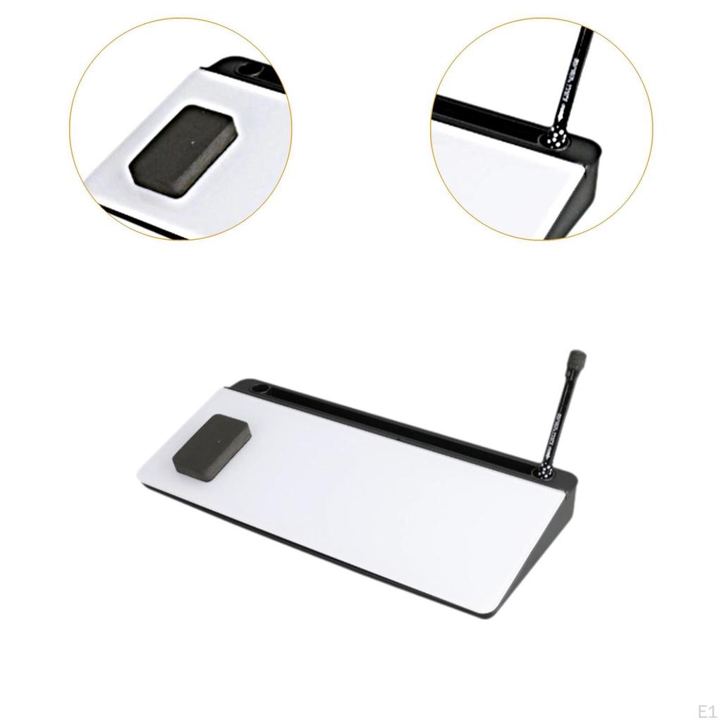 Glass Desk Whiteboard ,Desk Organizer, Desktop with Drawer, Dry Erase White Board ,Computer Keyboard