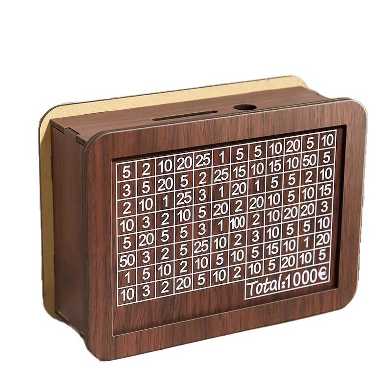 Newcomer Discount: High-End Wooden Piggy Bank - Birthday Gift, Savings Solution