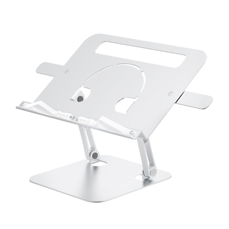 

Foldable Laptop Stand Ergonomic Desktop Holder for Laptop Tablets 10 17.3inch Aluminum Construction Silver 1