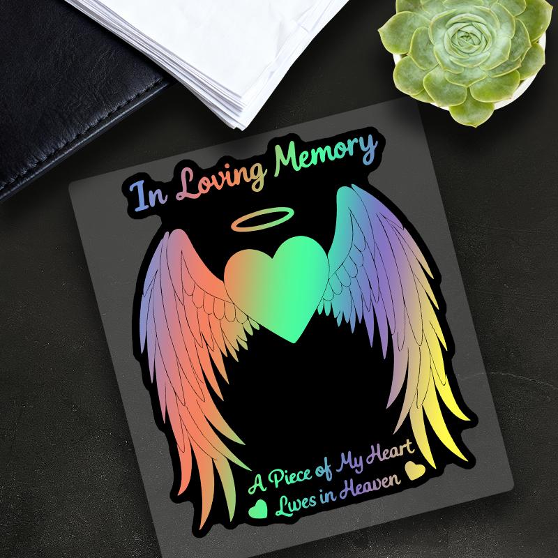 

1pc In Loving Memory Motorcycle Stickers Waterproof for Motorcycle Fairings Tailbox Car Windows Scooters Universal Vinyl Decals 18x15cm