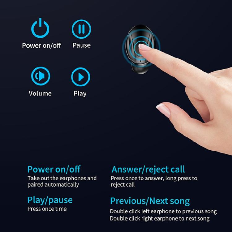 Noise Reduction True Wireless Earbuds 5.0 XG13 Headphones with Microphone Noise