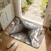 3D Flat Optical Illusion Doormat Non-slip Bedroom Door Rug Creativity Bathroom Carpet  Home Decor