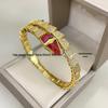 Seiko 18K Gold & Diamond Snake Bracelet: Women's 925 Sterling Silver, Double Circle, Mother-of-Pearl Inlay.