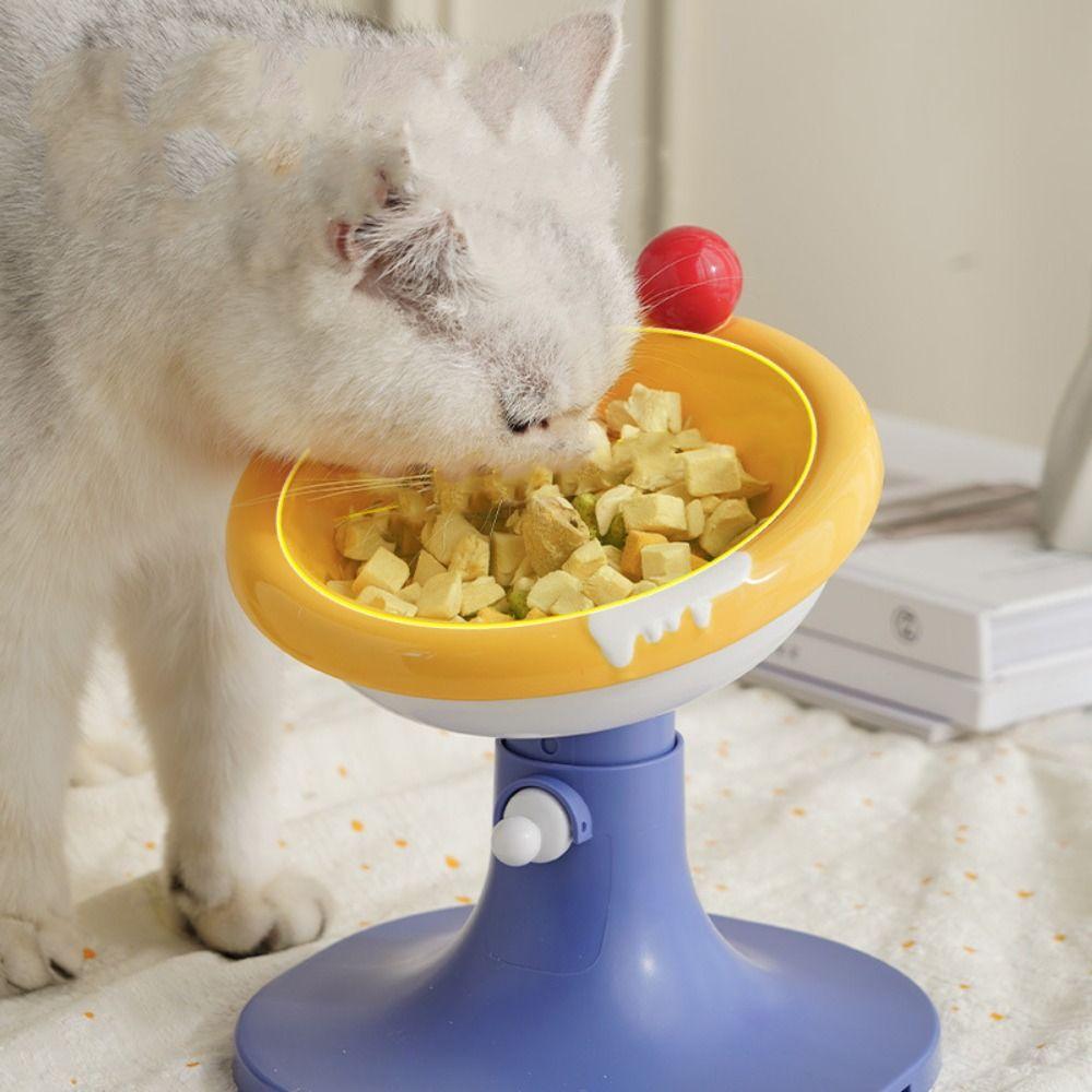 Ceramic Pet High Foot Bowl Height Adjustable Pet Drinking Feeder Multi-use Cat Bowl  Kitten Puppy