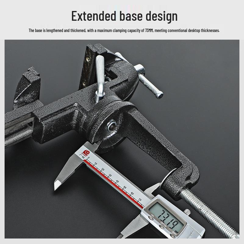 360° Multi-Directional Mini Bench Vise for Household Use