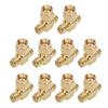 10 Pcs SMA Tee Adapter Wide Bandwidth OFC Radio Frequency Adapter SMA Coax Connector for GPS System