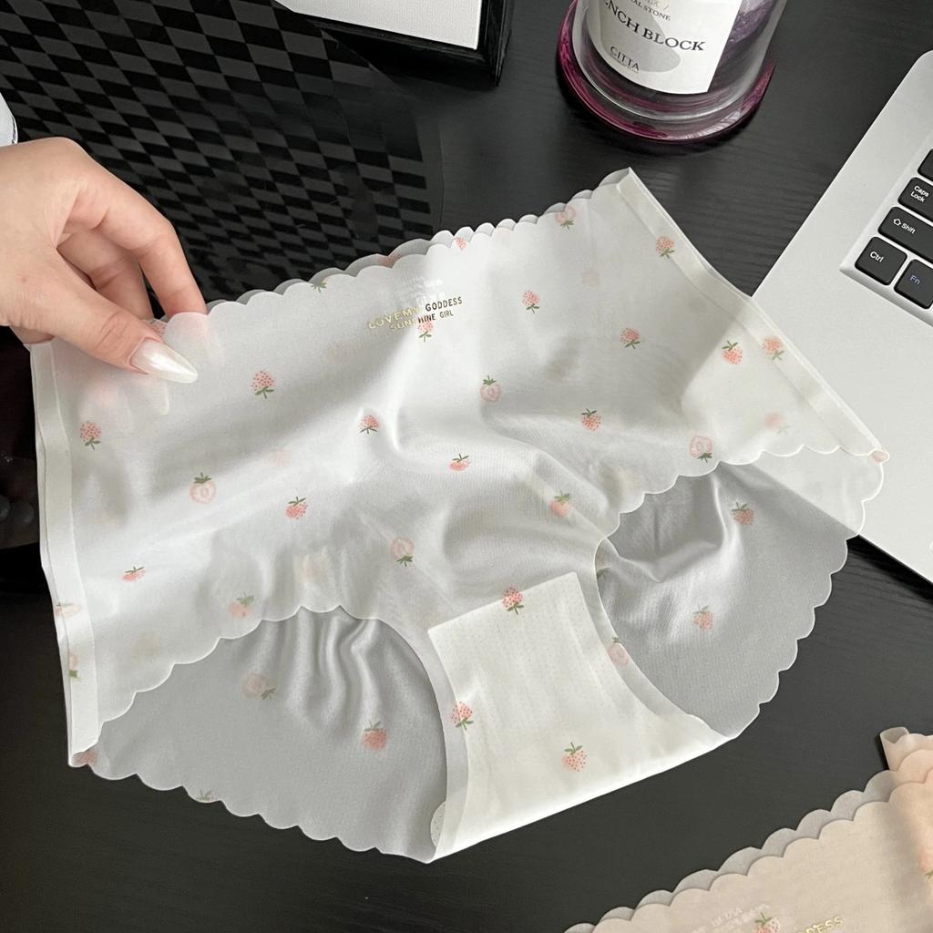 Nahtlose Höschen aus Eisseide für Damen, ultradünne Sommerunterwäsche, Bikiniunterwäsche, Panty Briefs, Knickers Unterwäsche