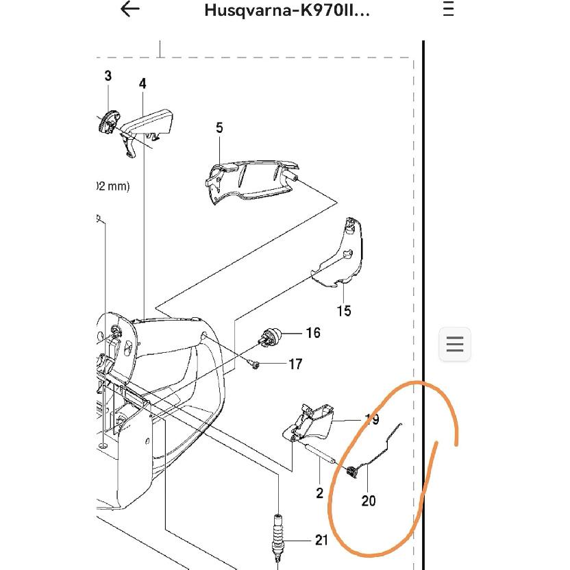Spring 5372098-01 Fit for Husqvarna K970 K1270II
