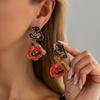 Cute Halloween Dangle Earrings for Women Cartoon Ghost Pumpkin Star Asymmetrical Long Tassel Earrings Party Statement Jewelry
