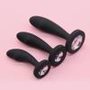Silicone Anal Plug G-point Massage Gem Crystal Base Butt Plug Anal Masturbation Stimulator Anal Dilatancy Dildos Adult Sex Toys
