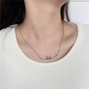 Cute Animal Walking Cat Pendant Necklace for Women Girls Stainless Steel Jewelry Gift