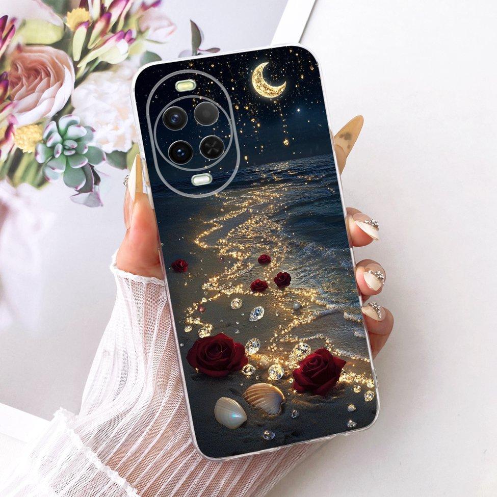 Transparent Case For Huawei Nova 15 Cover Cute Cat Fashion Butterfly Luxury Painted Casing For Huawei Nova15 PSN-AL00