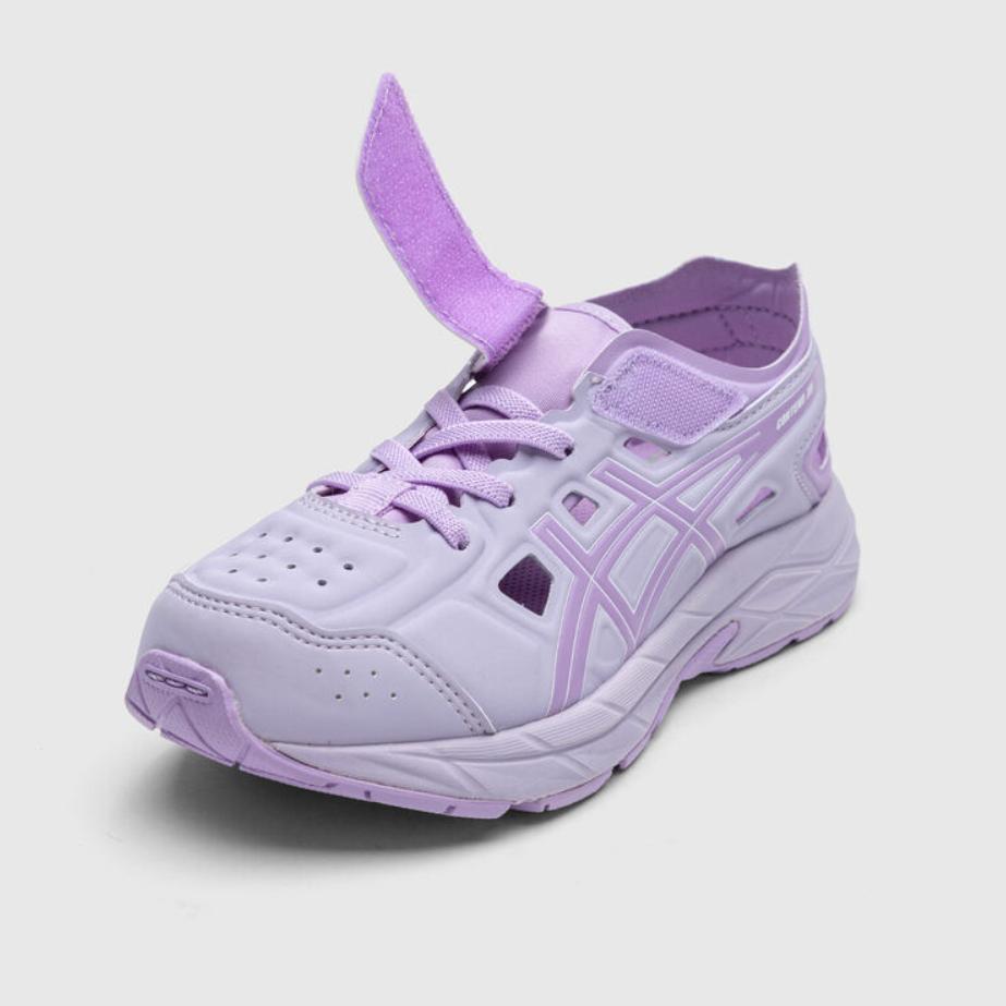 Asics Contend Xbn Ps Comfortable Hollow Low Top Kids Running Shoes Kids running shoes Purple 1014A336-500