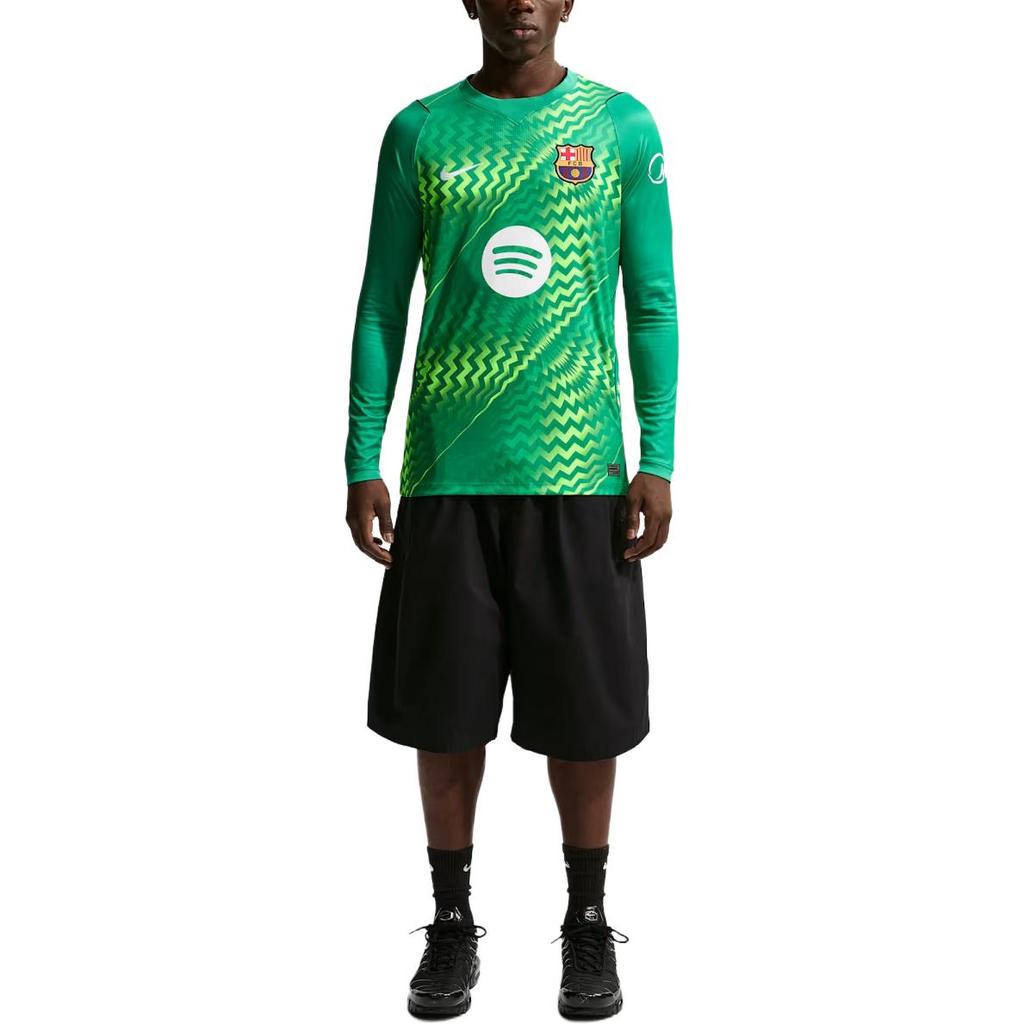 Nike Dri-FIT 2026/27 Season Barcelona Goalkeeper Color Block Crew Neck Quick-Dry Long Sleeve Football Shirt Fan Version Men tops II1997-324
